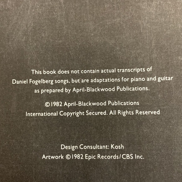 Vintage Dan Fogelberg Greatest Hits Adaptations for Piano and Guitar 52 pages - Picture 5 of 8
